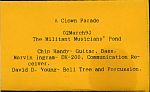 Marvin Ingram and David D. Young join Chip on this Militant Musicians' Pond cassette from  1993.