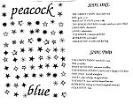 "Peacock Blue", compilation tape on Bliss.