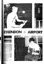 From 1978 , a picture of David Chesworth and Robert Goodge, two early players on the Australian underground scene with their group, Essendon Airport.